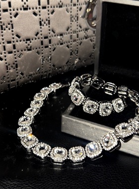 方糖满天星轻奢项链高级感法式