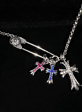 潮流复古欧美风十字架项链