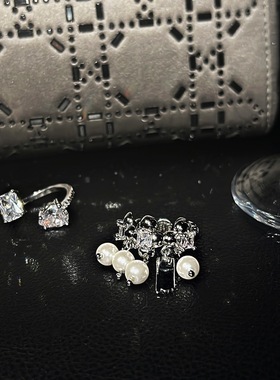 小众设计师款式个性锆石开口戒指