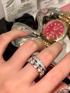 众望所归的戒指 高级感轻奢开口可调节小众戒子设计感指环