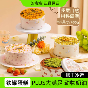 芝洛洛罐子蛋糕大铁罐罐糕点生日甜品奶油千层蛋糕下午茶休闲零食