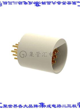 A22037-001 圆形连接器16POS插座母插口焊接镀金自由悬挂