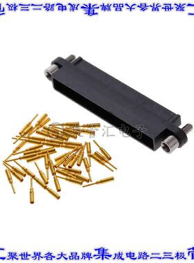 MHDAS2M050GE01 矩形连接器50POS接头2排1.27mm公引脚黑色压接镀