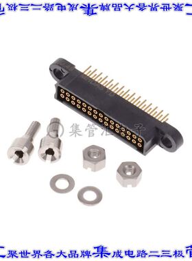 MHDAS2F030YDE60 针座连接器30POS插座2排1.27mm母形插口通孔直针