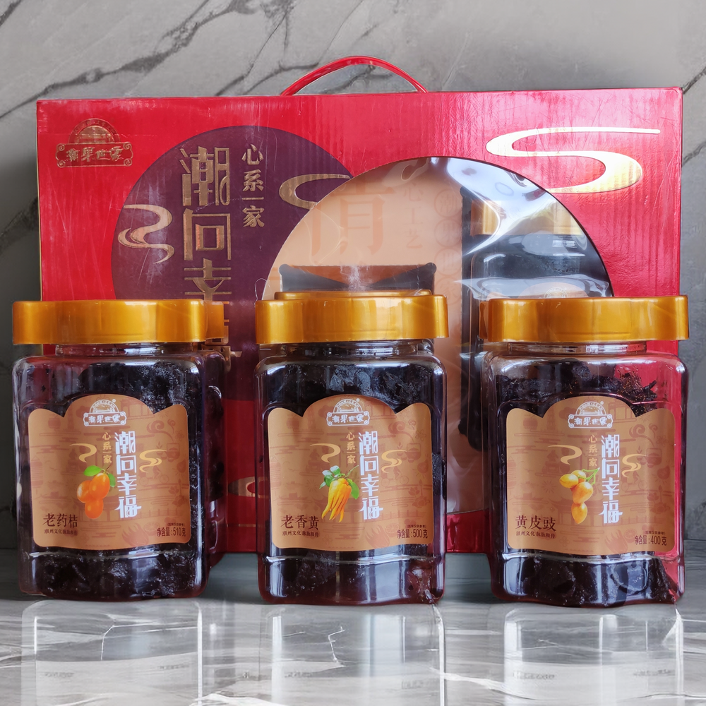 潮果世家潮向幸福礼盒装潮州三宝