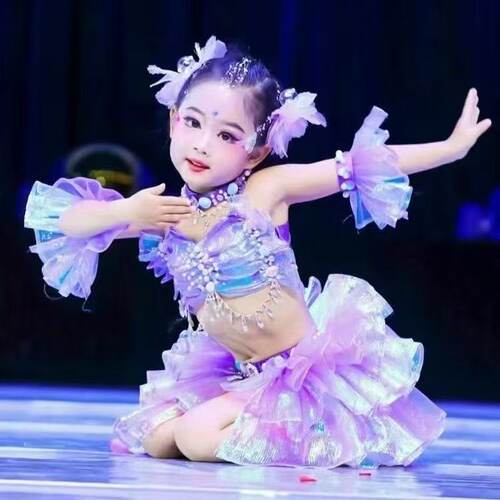 儿童美人鱼舞台演出服跃鱼儿欢歌