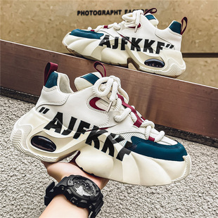 休闲运动潮鞋 青少年潮牌高级感气垫增高炸街老爹鞋 秋季 欧洲站男鞋
