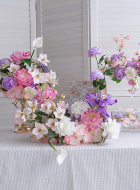 欧式桌花餐桌花艺摆件成品仿真花
