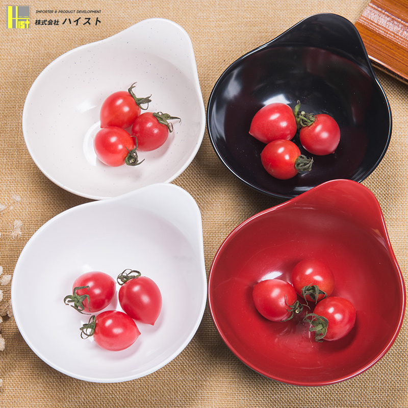 日式风甜品纯色餐具密胺麻辣烫碗