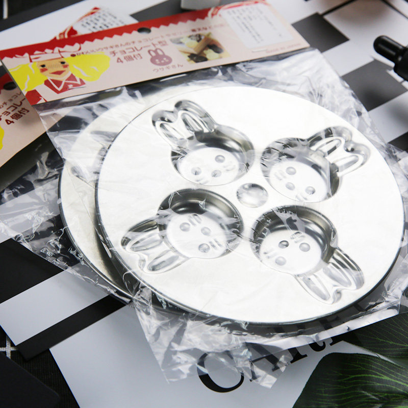 烘焙模具 材质铁饼干西点蛋糕巧克力烤箱家用猫兔形切模 日本进口