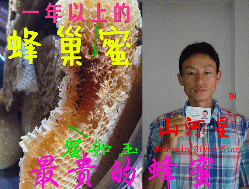 山河星 土生态农村土蜂蜜新蜜百花蜜原蜜冬蜜糖含蜂王浆蜂巢蜜1斤