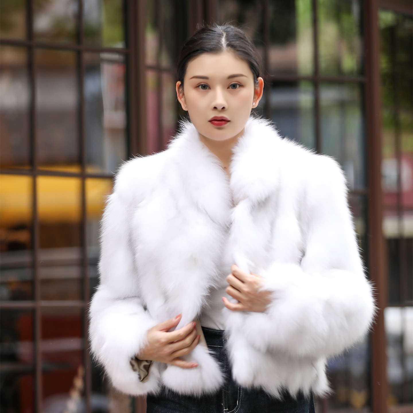 怡家原创海宁皮草外套女2025秋冬狐狸毛毛外套小香风百搭女装潮流