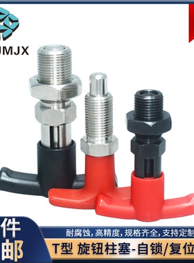 T型手柄不锈钢旋钮柱塞XNTZ/XSTZ复位分度销弹簧紧固定螺纹销PTX