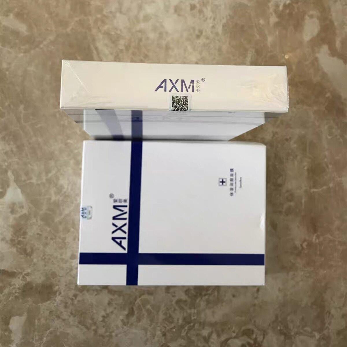 爱欣美AXM保湿润颜面膜白膜补水敏感舒缓5片图片