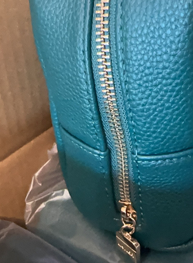 新款海蓝之谜化妆包绿色皮质化妆包  pu化妆包lamer大容量