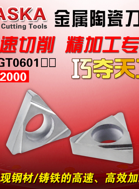 NASKA数控刀片TBGT060102/04L金属陶瓷铸铁精加工三角精镗铣刀片