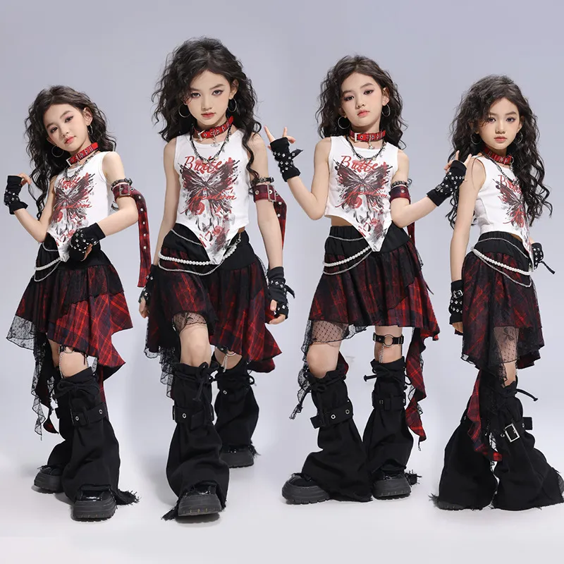 女童爵士舞服装潮酷时髦少儿走秀女团风打歌舞台装女孩街舞演出服,童装/婴儿装/亲子装,儿童演出服,淘宝优惠券,粉丝福利购,淘宝优惠卷