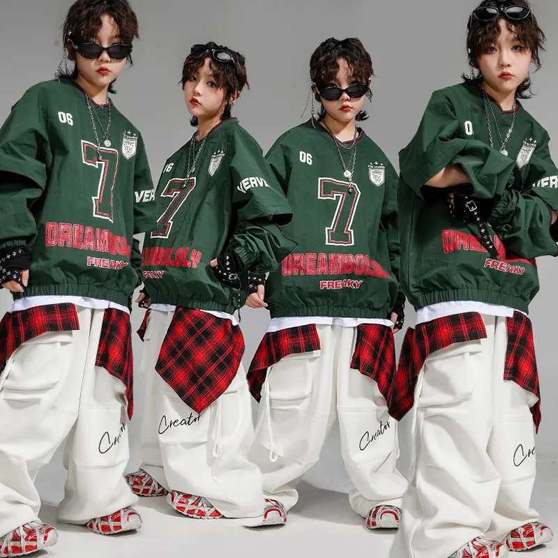 街舞儿童潮服嘻哈宽松卫衣工装裤套装男童少儿hiphop舞蹈演出服女,童装/婴儿装/亲子装,儿童演出服,淘宝优惠券,粉丝福利购,淘宝优惠卷
