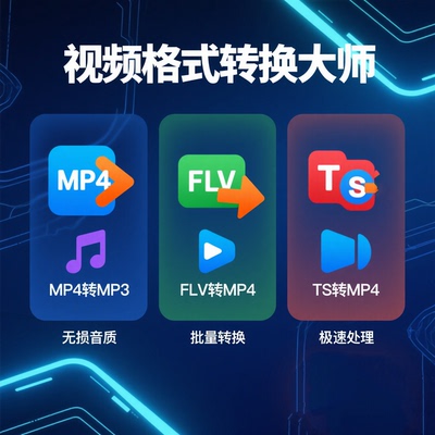 视频文件格式转换MP4转MP3/FLV转MP4/TS转MP4
