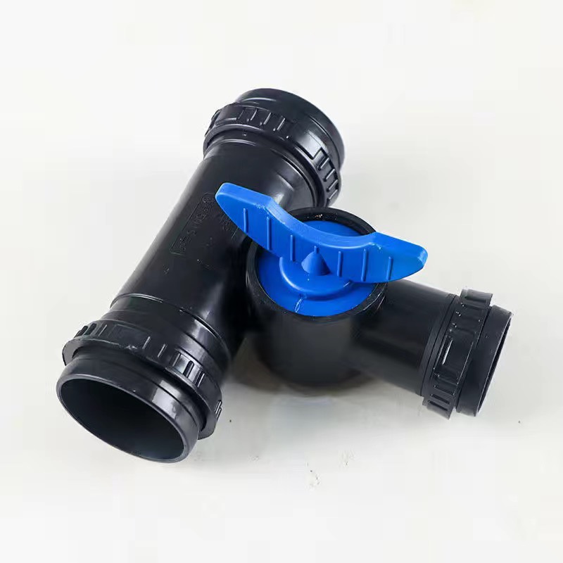 二寸50变一寸28三通四通优质大流量农用水管软管快速接头二变一寸