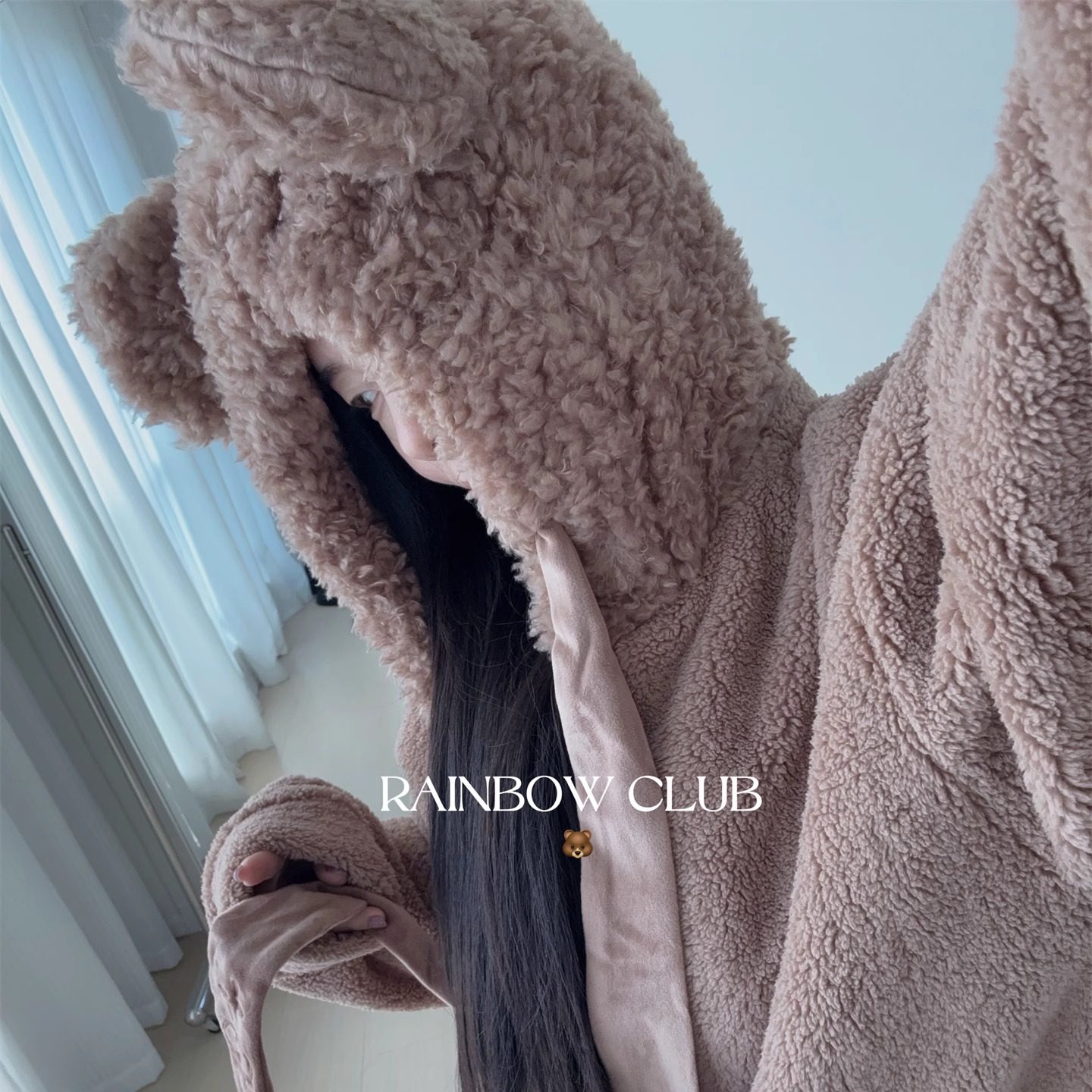 冬季加厚珊瑚绒保暖防风家居服女