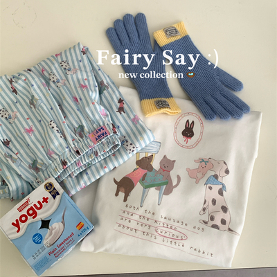 FairySay女全棉磨毛打底T恤