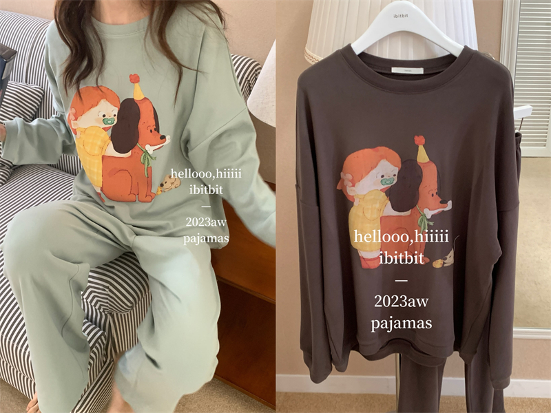 ibitbit女德绒宽松家居服