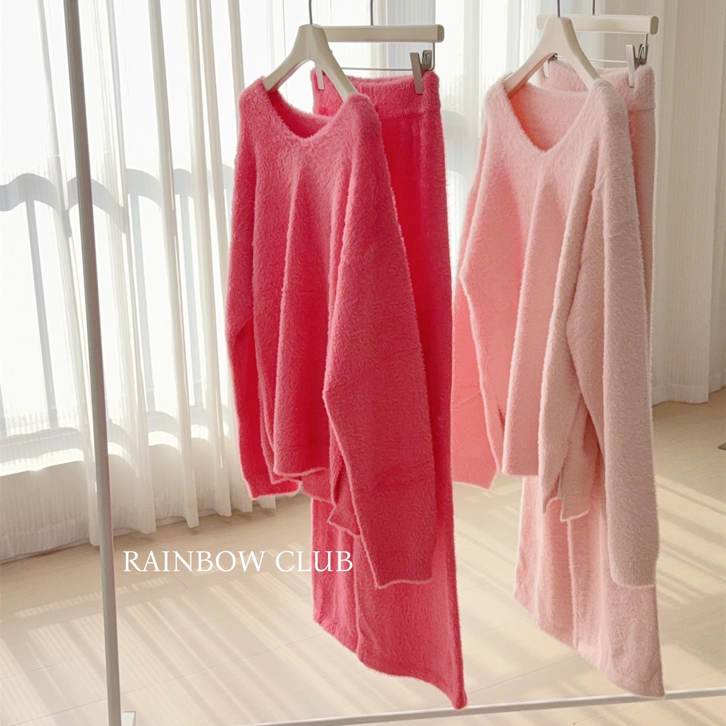 秋冬仿水貂绒亲肤家居服可外穿女