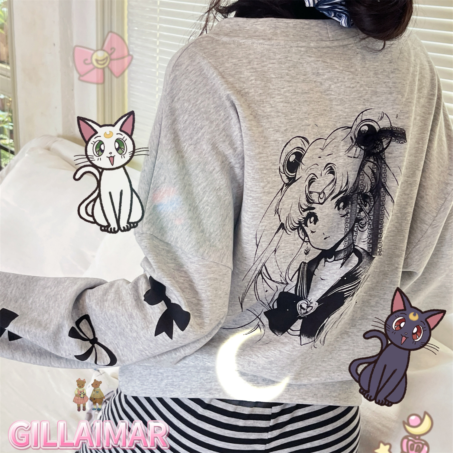 GillAimar女卫衣棉开衫套装