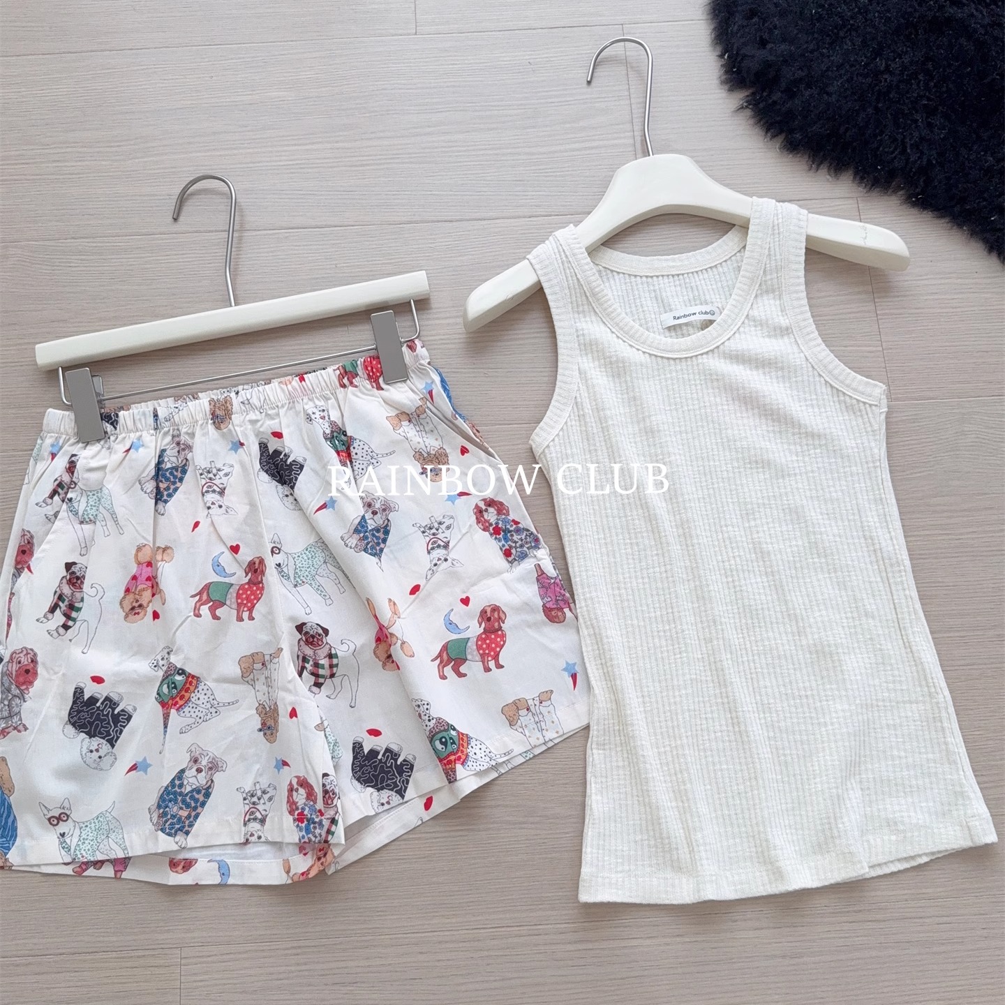 夏季梭織棉女士彩色動物長褲睡褲