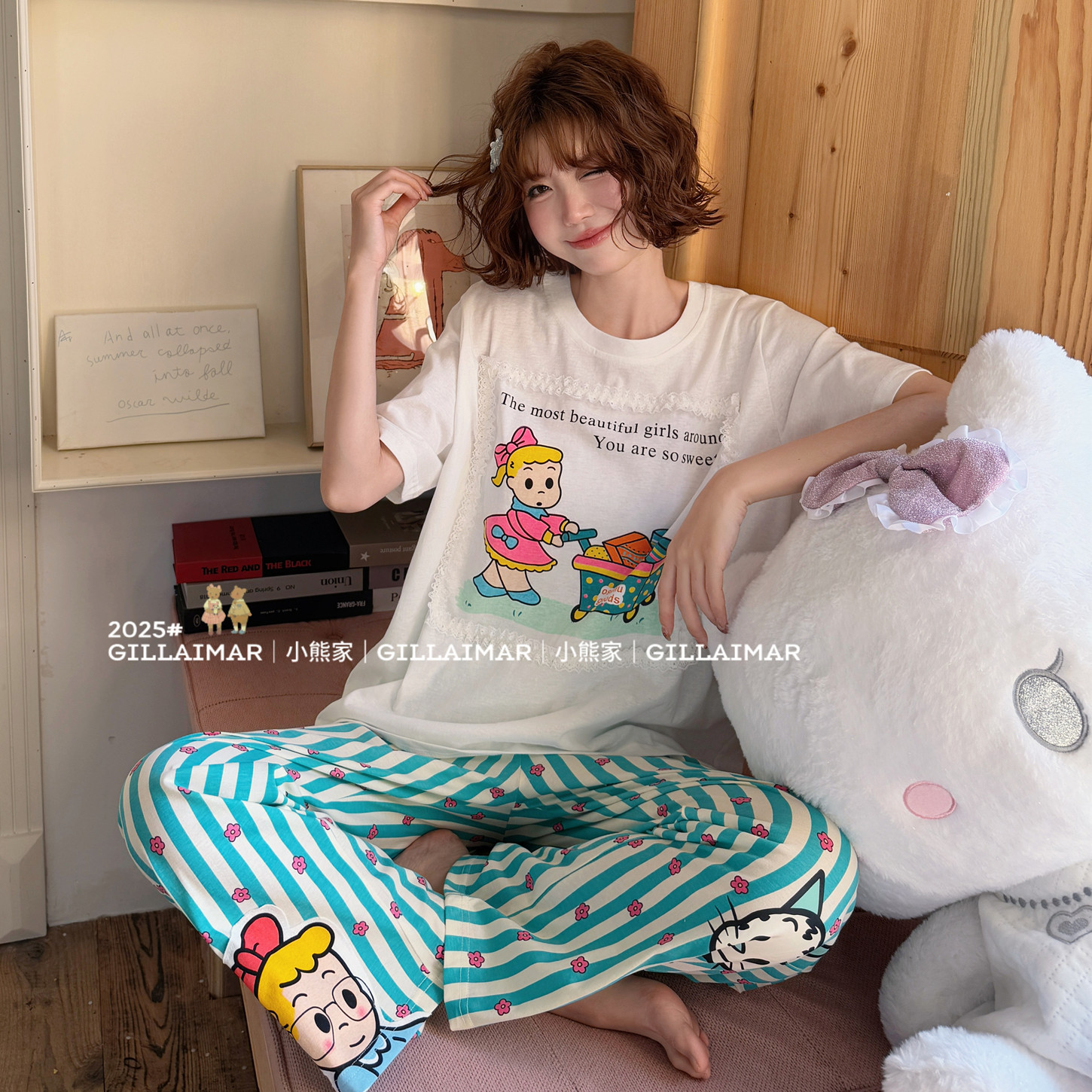 GillAimar小熊家正品睡衣家居服