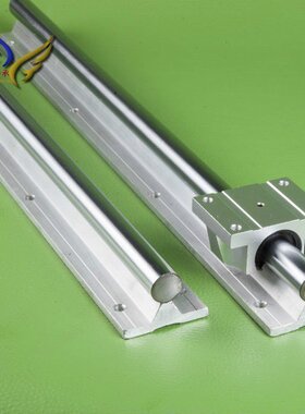 TBR16 20 25 30S带铝托支撑圆柱光轴滑轨滑块镀铬棒硬轴导轨TBR