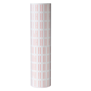 得力价格标签打码纸卷超市商品价钱标签打码机标价纸墨轮白色贴纸标价纸单排自粘可手写双排打价纸3210