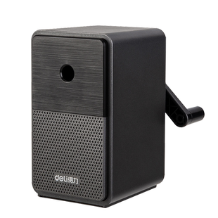 得力美术削笔器素描专用炭笔卷笔刀速写美术生专用手摇转笔刀小学生用自动进铅卷笔器可调粗细削笔机铅笔刀