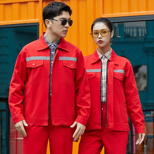 Осенний хлопковый комбинезон, светоотражающий износостойкий лонгслив, большой размер, делается под заказ