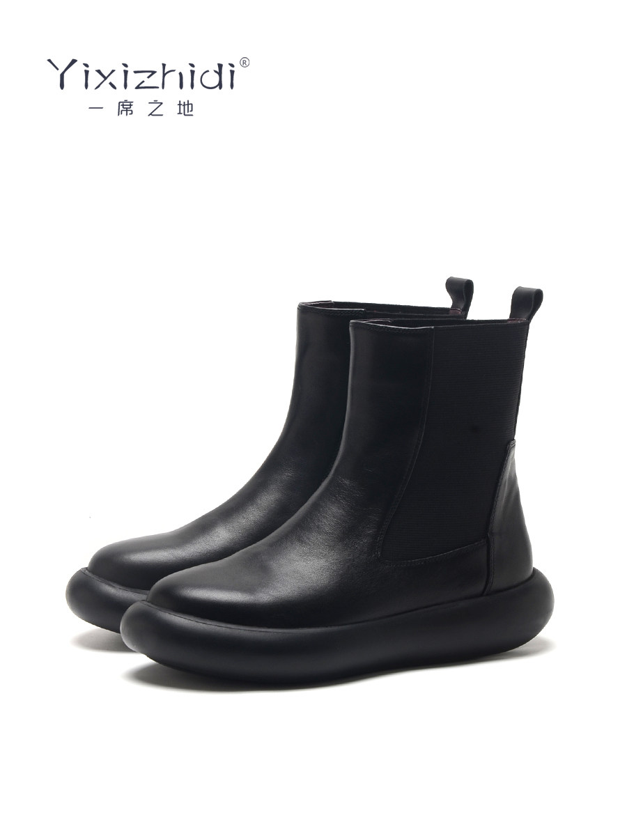 A PLACE FOR PLATFORM CHELSEA BOOTS WOMENS ANKLE BOOTS BRITISH STYLE 2024 NEW AUTUMN WINTER CHIMNEY BOOTS MARTIN BOOTS BOOTS