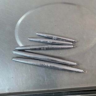 锚鱼锚钩专用铅坠抛竿海竿防挂底长条形型带环钓鱼散装 远投