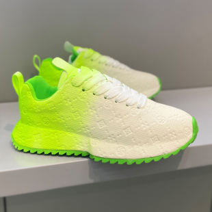 厚底阿甘鞋2026春季新款皮面渐变色内增高德训老爹鞋爆款超火男鞋