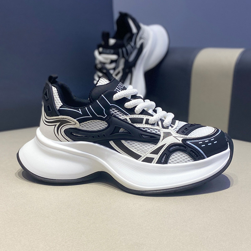 老爹鞋2025秋季爆款青年网面透气厚底拼色潮流痞帅高颜值休闲男鞋,流行男鞋,老爹鞋,淘宝优惠券,粉丝福利购,淘宝优惠卷