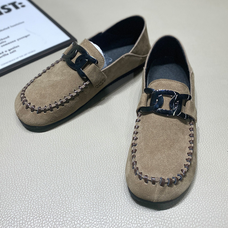 乐福鞋2026春季新款皮面软底舒适懒人一脚蹬板鞋豆豆鞋痞帅男鞋