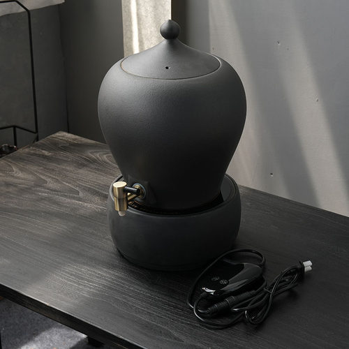 石魂火山石自助茶水紫砂水缸