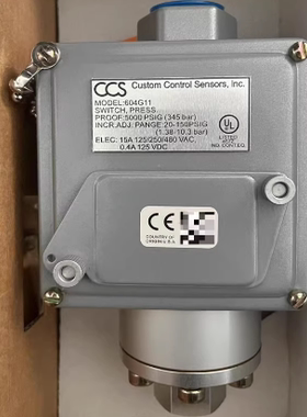 美国CCS压力开关 604G11
