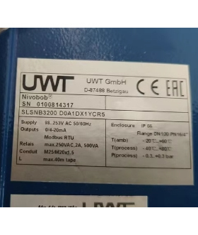 UWT重锤料位计 SLSNB3200D0A1DX1YCR50-4000mm精度等级0.05级