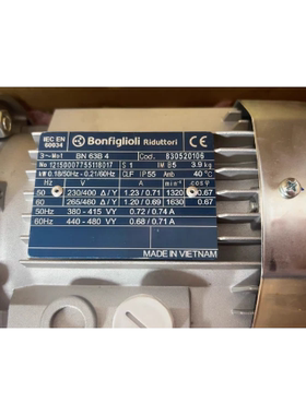 意大利Bonfiglioli 邦飞利减速电机 BN63B4