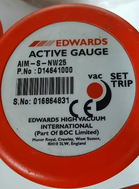 EDWARDS AIM-S-NW25 ACTIVE GAUGE PN:D14641000  爱德华真空计