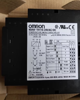 欧姆龙OMRON温度监控继电器 K8AK-TH11S