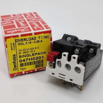 Danfoss 047H0201 TI 16C Overload Relay 0.19-0.29A