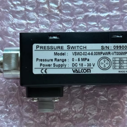 日本VALCOM沃康传感器 VSW2-02-4-5.00MPaWR-VT005MPGR2