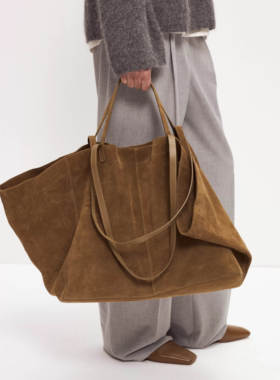 设计师包包鹿皮通勤包ASKENT包包女包牛皮大容量托特包手提单肩包