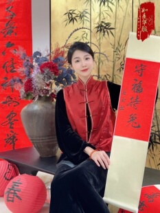 如是华服睿谦华服厂家原创真丝马甲（盗图必究）